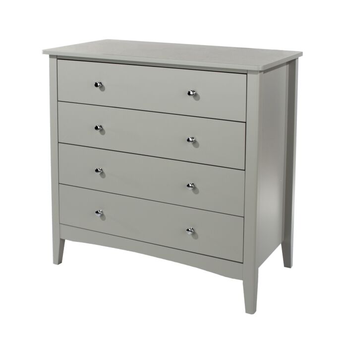 Como Grey 4 Drawer Chest