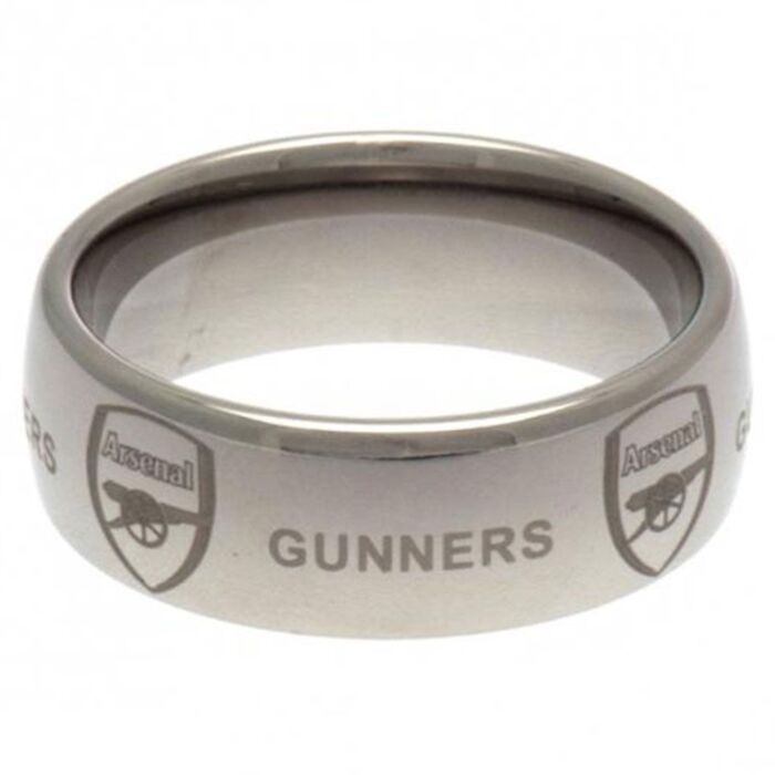 Arsenal Fc Super Titanium Ring Medium