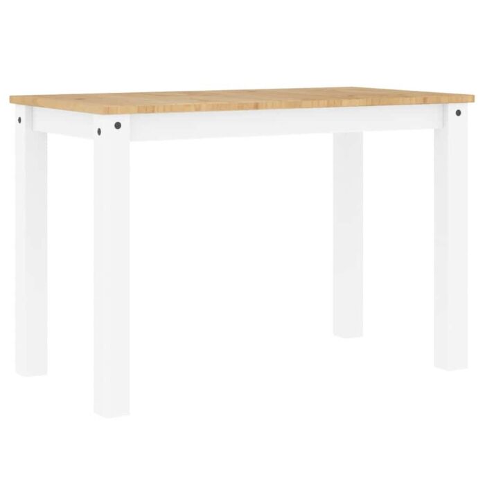 Vidaxl 5 Piece Dining Set Panama White Solid Wood Pine