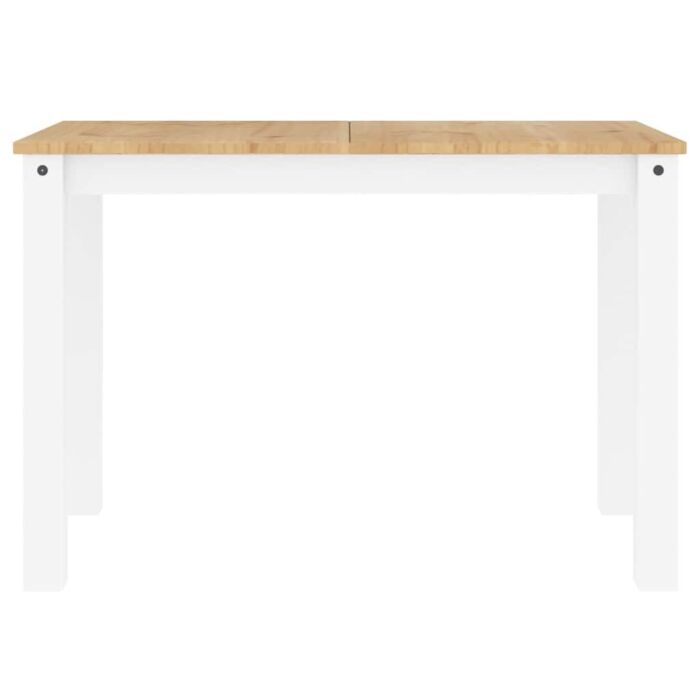 Vidaxl 5 Piece Dining Set Panama White Solid Wood Pine