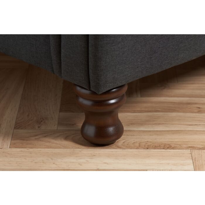 Castello Super King Bed Charcoal