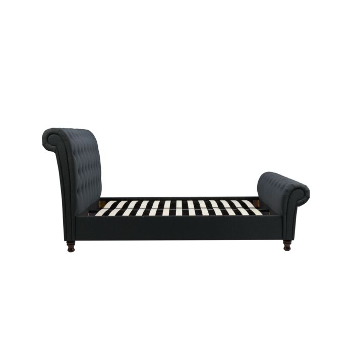 Castello Super King Bed Charcoal