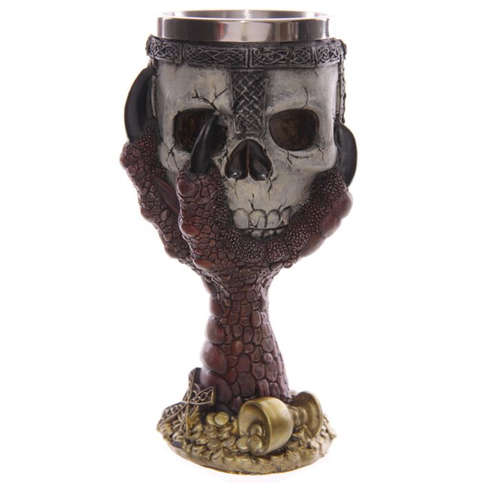 Decorative Dragons Claw And Skull Goblet