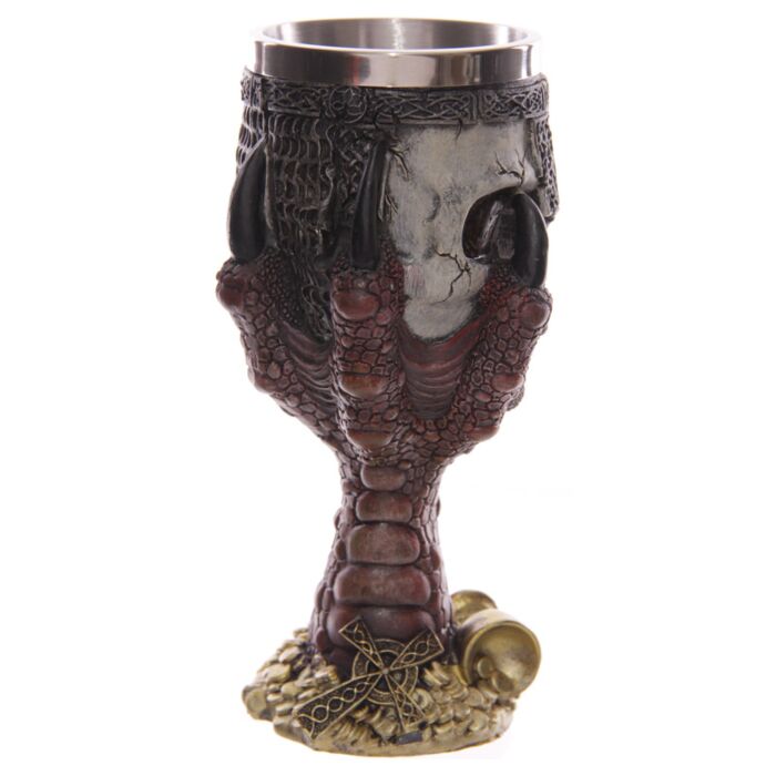 Decorative Dragons Claw And Skull Goblet