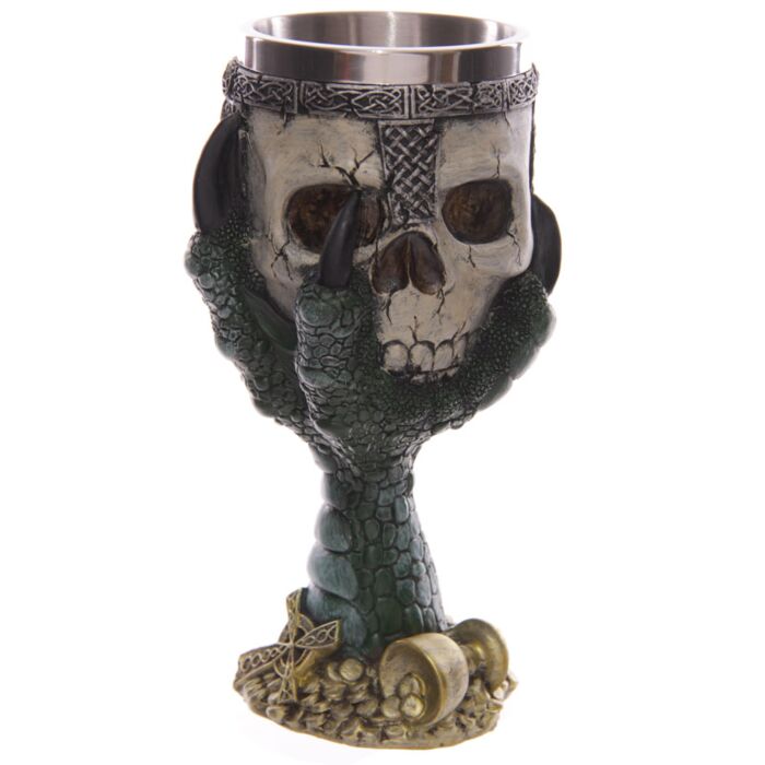 Decorative Dragons Claw And Skull Goblet
