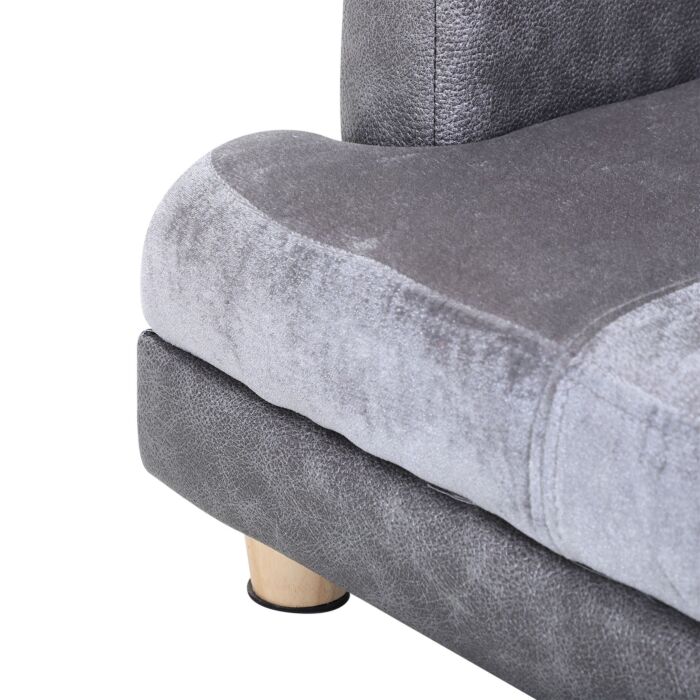 Pawhut Dog Sofa Bed For Small-sized Dogs, Elevated Pet Chair With Pu Cover, Soft Cushion, Cat Couch Lounger With Anti-slip Legs - Grey