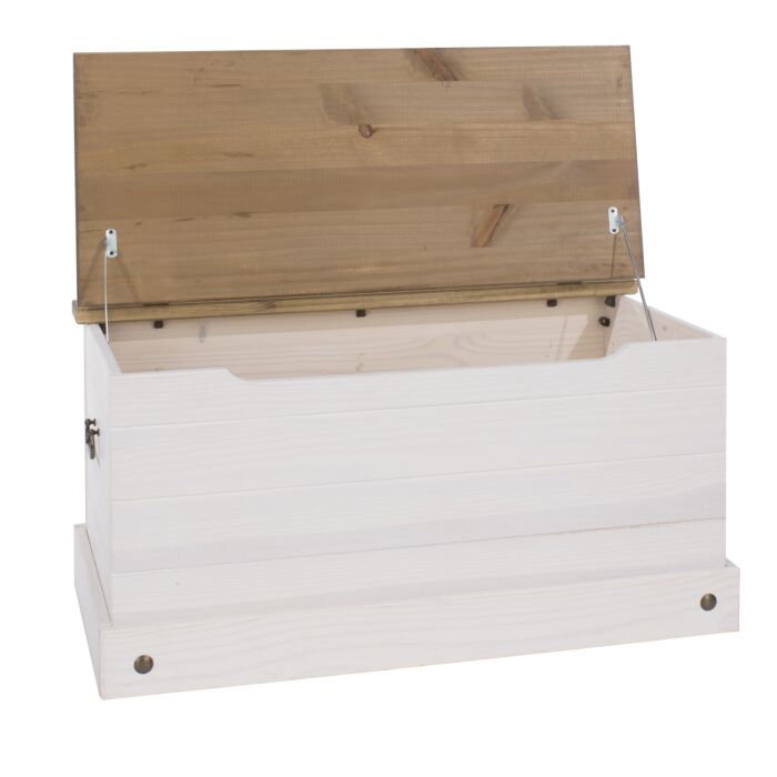 Corona White Storage Trunk