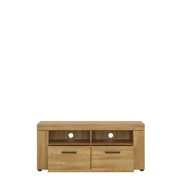 Cortina 2 Drawer Tv Cabinet In Grandson Oak