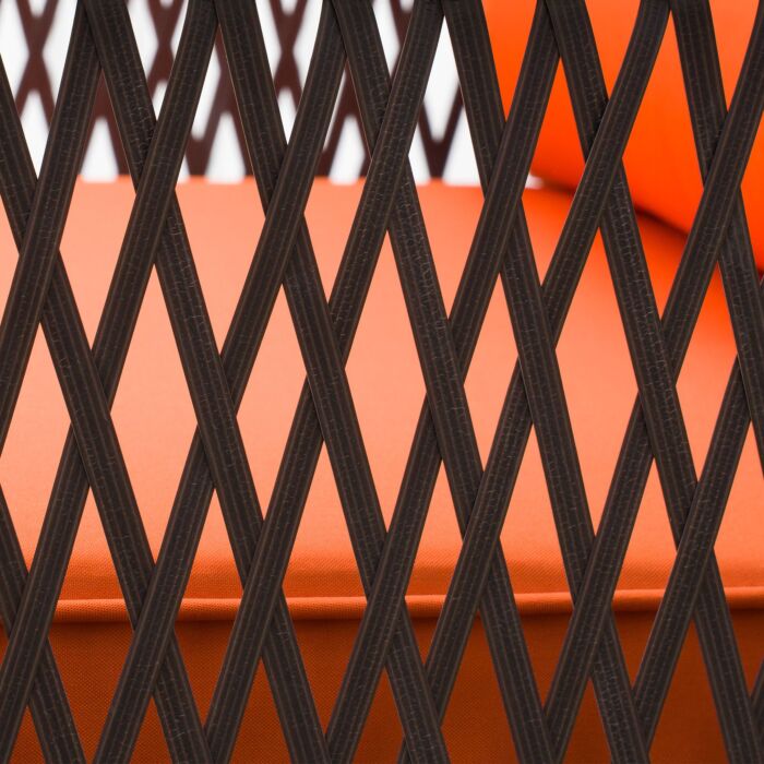 Outsunny 3 Pieces Patio Pe Rattan Bistro Set, Outdoor Wicker Coffee Table Armrest Chairs Thick Padded Conversation Furniture For Garden Orange