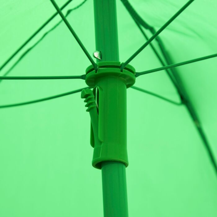 Outsunny Kids Folding Picnic Table And Chair Set Frog Pattern With Removable & Height Adjustable Sun Umbrella, Green