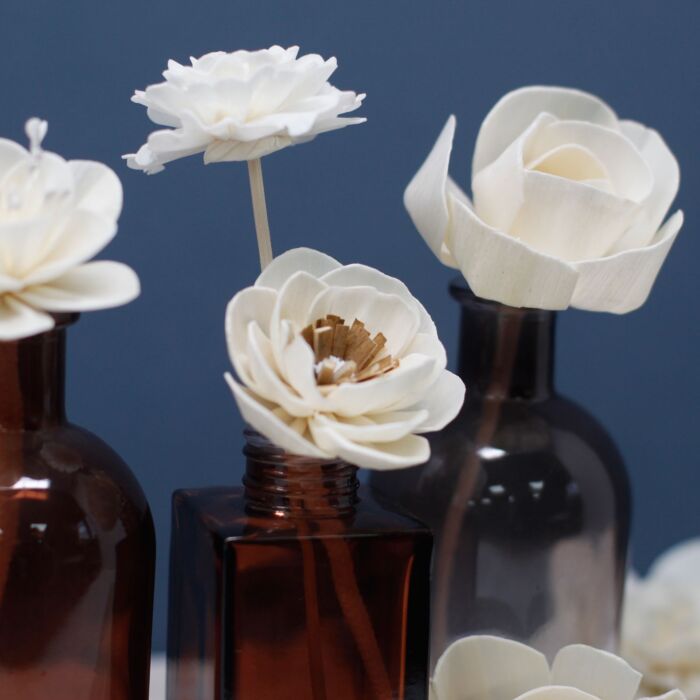 Natural Diffuser Flowers - Lrg Lotus On String - Pack Of 12