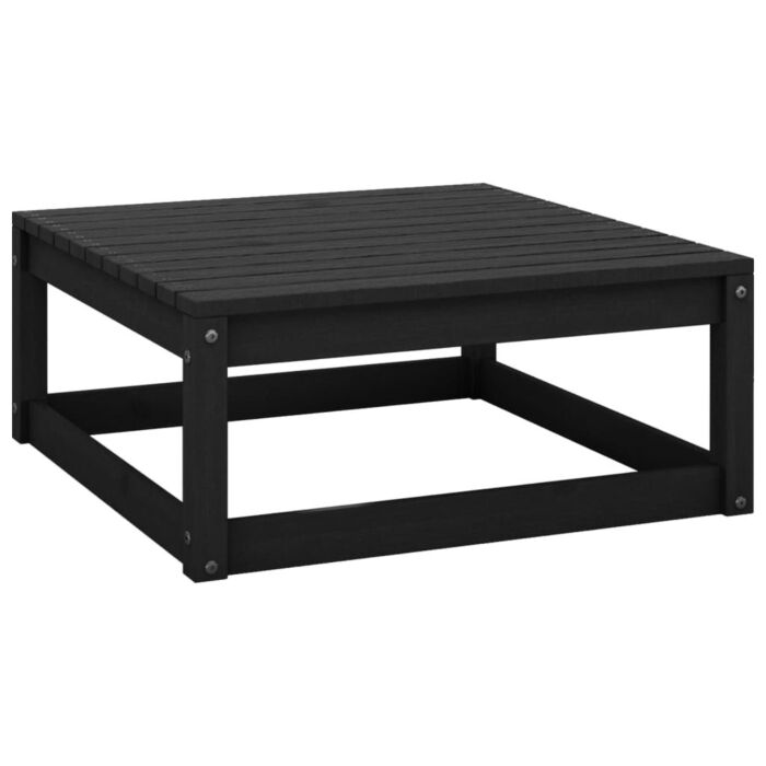 Vidaxl 5 Piece Garden Lounge Set Black Solid Wood Pine