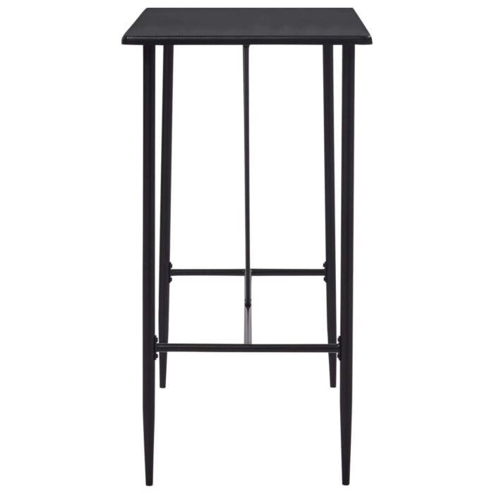 Vidaxl 5 Piece Bar Set Plastic Black