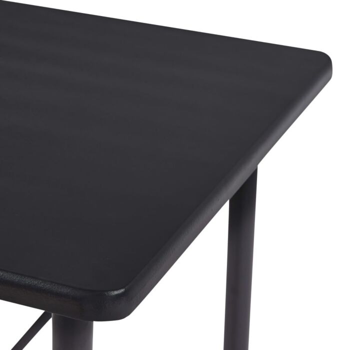 Vidaxl 5 Piece Bar Set Plastic Black