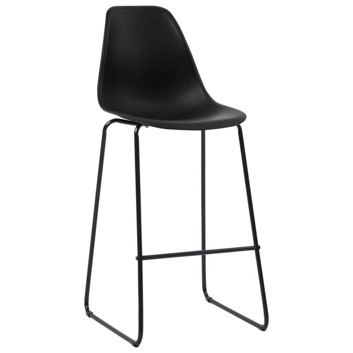 Vidaxl 5 Piece Bar Set Plastic Black
