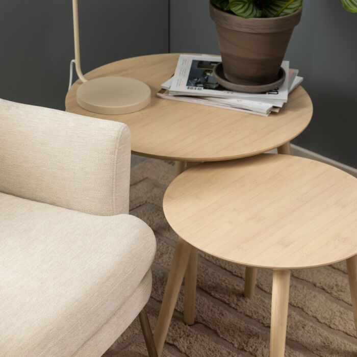 Roslin Coffee Table Set In Bamboo