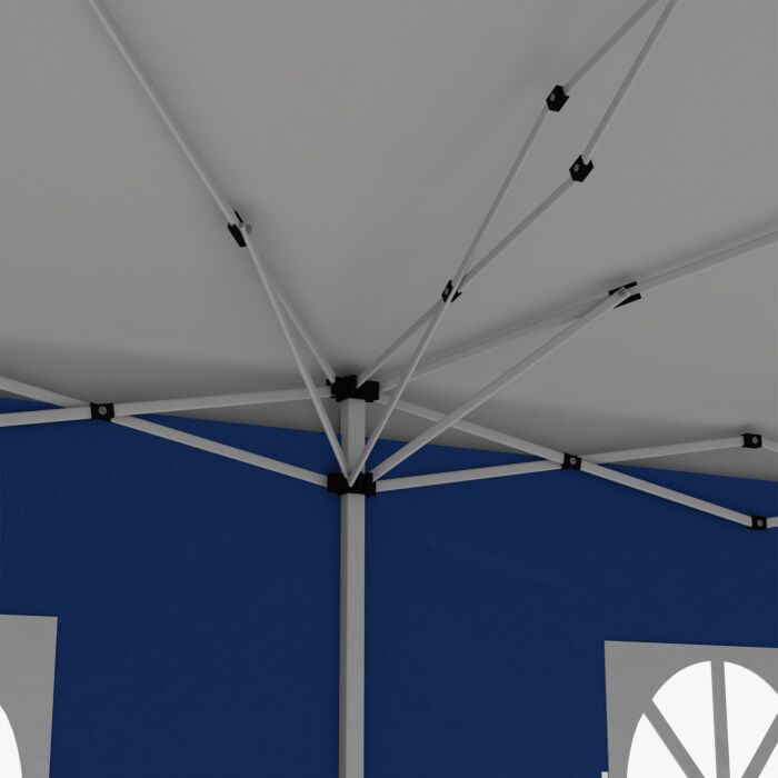 Outsunny 3 X 6m Garden Heavy Duty Water Resistant Pop Up Gazebo Marquee Party Tent Wedding Canopy Awning-blue
