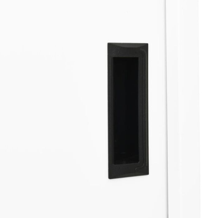 Vidaxl Office Cabinet With Sliding Door White 90x40x180 Cm Steel