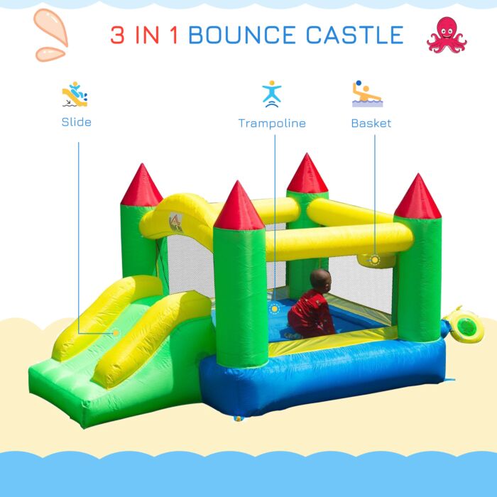 Homcom Inflatable Kids Bounce Jumper W/ Blower