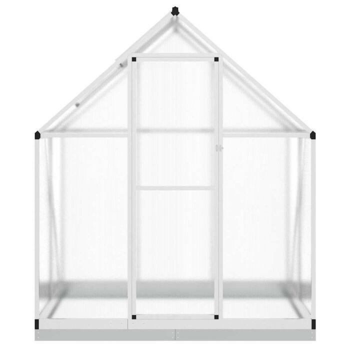 Vidaxl Greenhouse With Base Frame Silver 169x114x202 Cm Aluminium