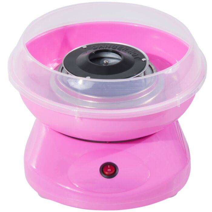 Homcom Candy Floss Machine Electric Cotton Candy Maker Gadgetry 450w (pink)