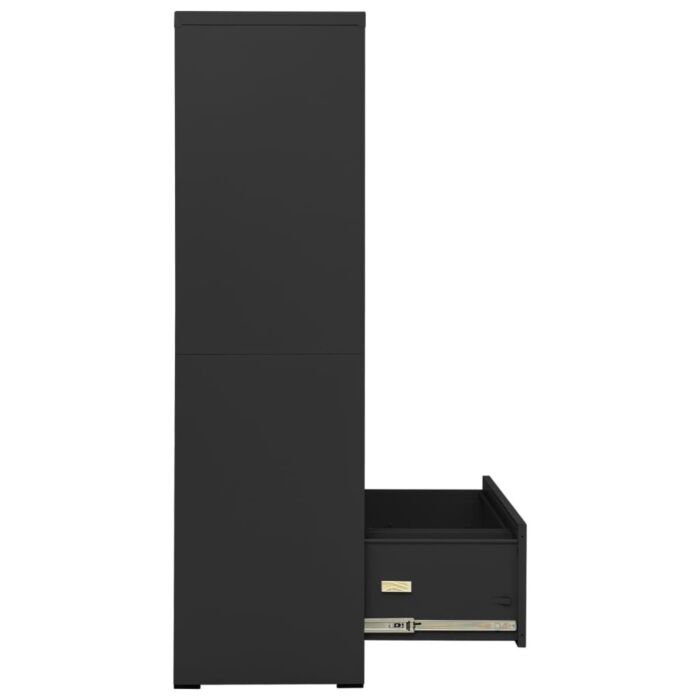 Vidaxl Filing Cabinet Anthracite 90x46x164 Cm Steel