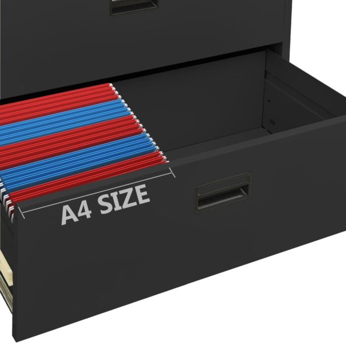 Vidaxl Filing Cabinet Anthracite 90x46x164 Cm Steel