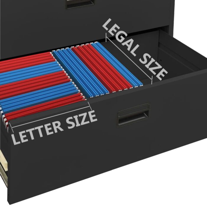 Vidaxl Filing Cabinet Anthracite 90x46x164 Cm Steel