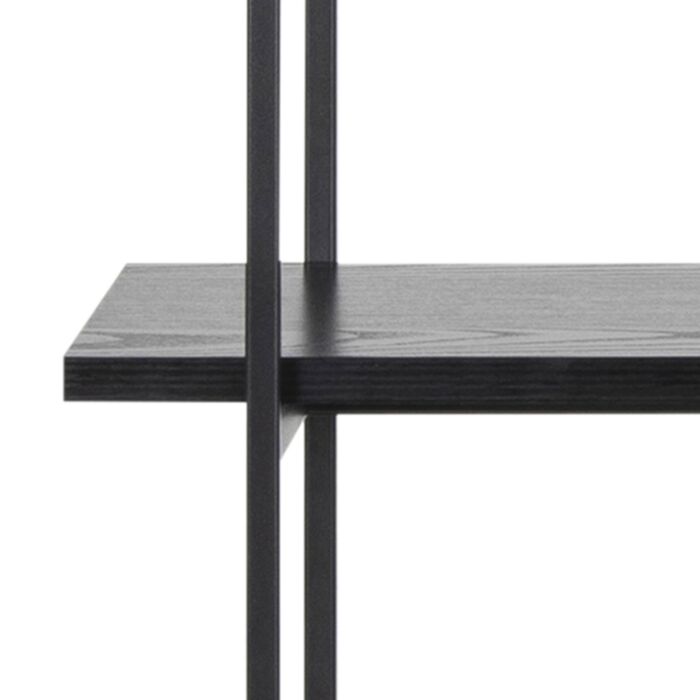 Angus Bookcase With 5 Shelves In Black