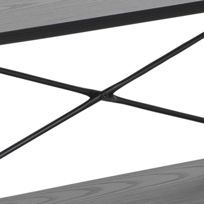 Angus Bookcase With 5 Shelves In Black