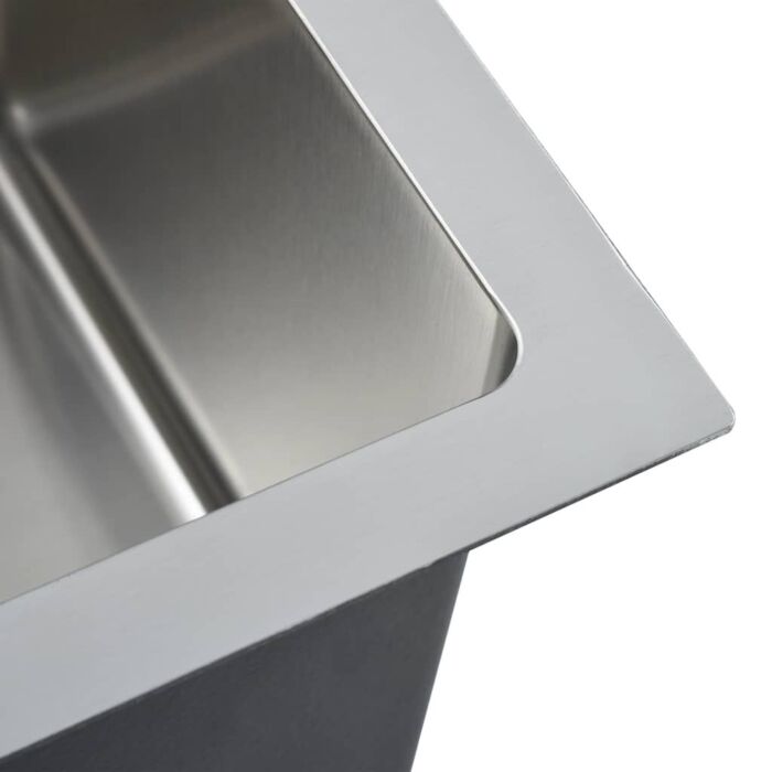 Vidaxl Handmade Kitchen Sink Stainless Steel