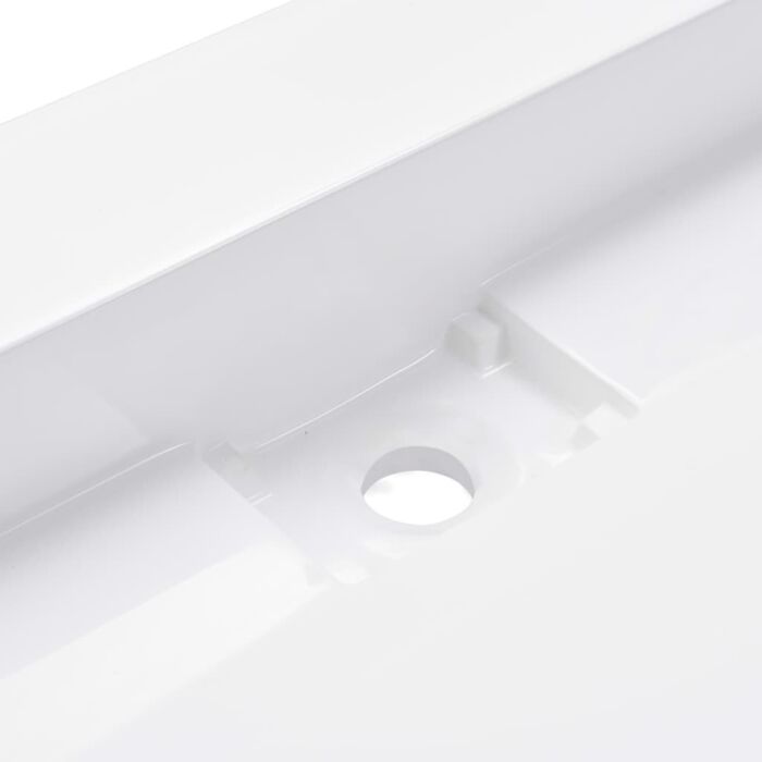 Vidaxl Wash Basin 120x46x11 Cm Mineral Cast/marble Cast White
