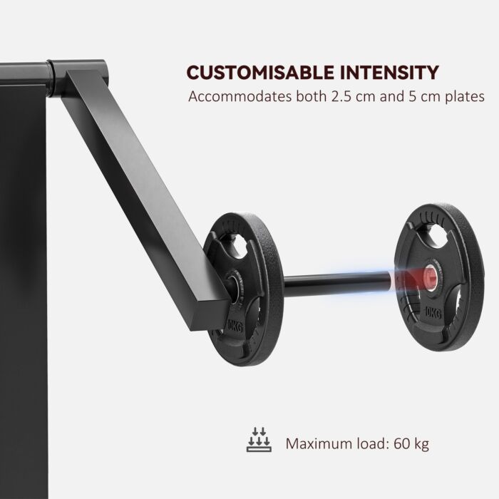 Sportnow Adjustable Preacher Curl Bench, Multi-functional Weight Bench With Handlebar And Elbow Cushion For Home And Outdoor Gym