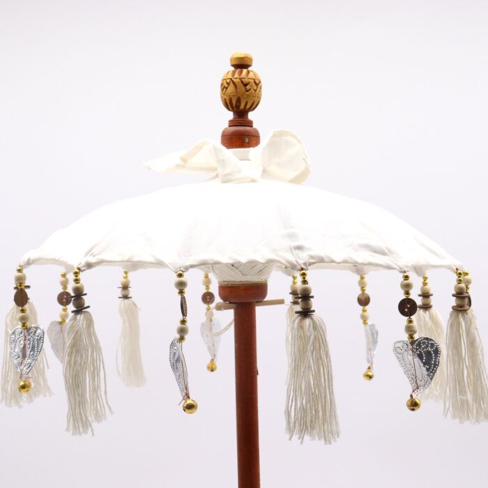 Bali Home Decor Parasol - Canvas - Natural- 40cm
