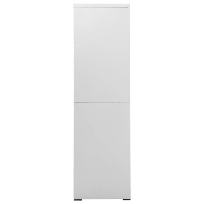Vidaxl Filing Cabinet Light Grey 90x46x164 Cm Steel