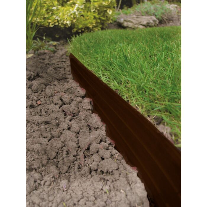 Swift Edge Garden Edging - 12m Pack - Brown