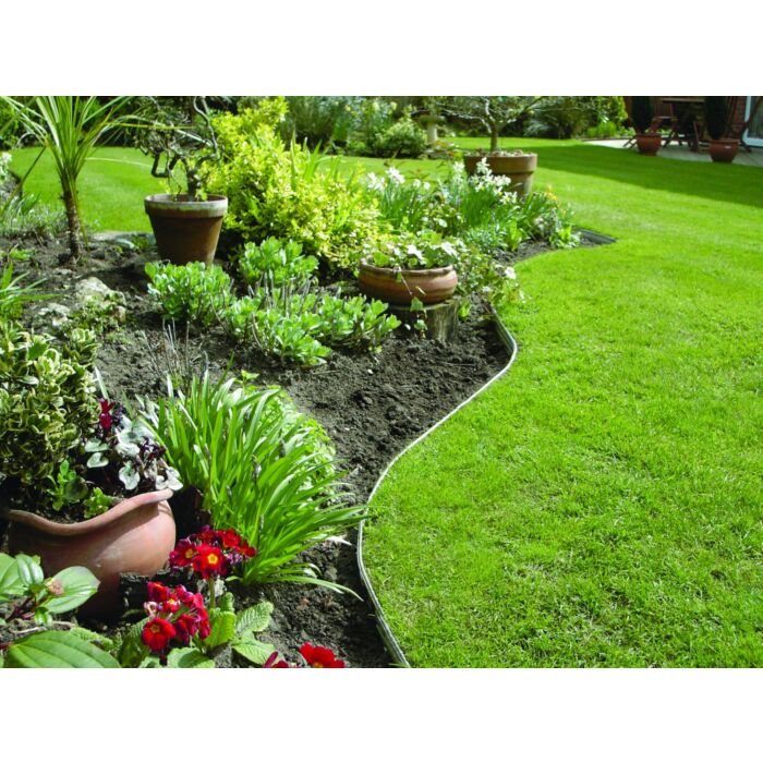 Swift Edge Garden Edging - 12m Pack - Brown