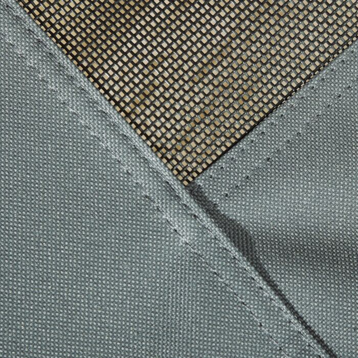 Pawhut Raised Dog Bed Waterproof Elevated Pet Cot With Breathable Mesh Uv Protection Canopy Grey, For Medium Dogs, 76 X 61 X 73cm