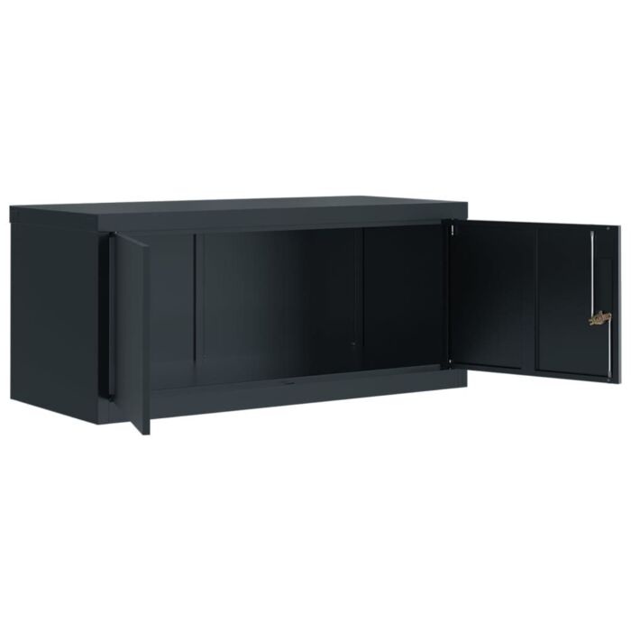 Vidaxl File Cabinet Anthracite 90x40x220 Cm Steel