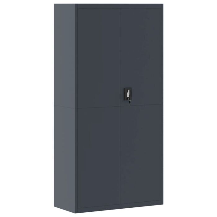 Vidaxl File Cabinet Anthracite 90x40x220 Cm Steel