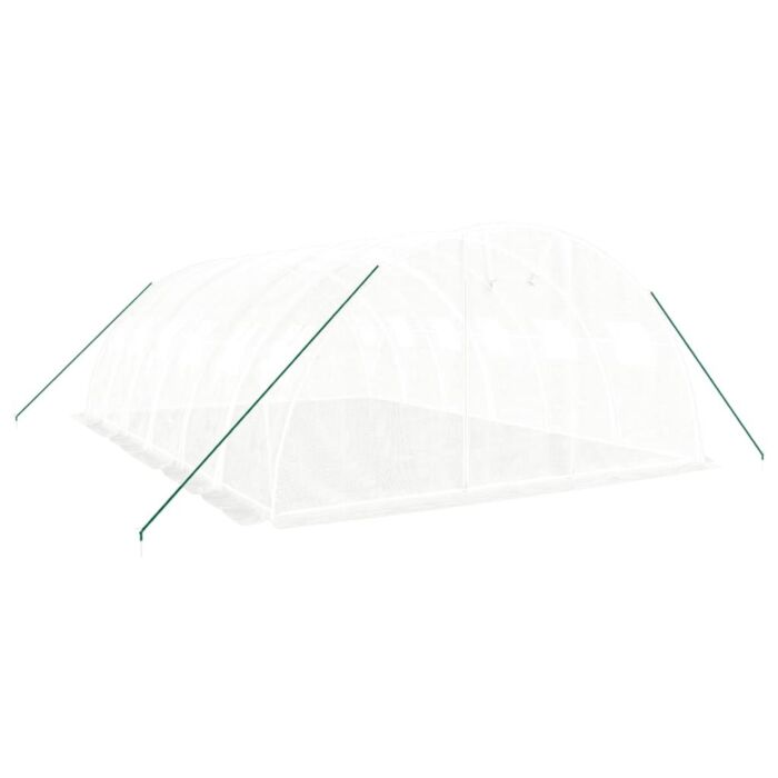 Vidaxl Greenhouse With Steel Frame White 24 M² 6x4x2 M