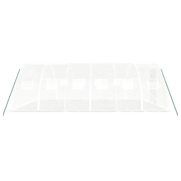 Vidaxl Greenhouse With Steel Frame White 24 M² 6x4x2 M