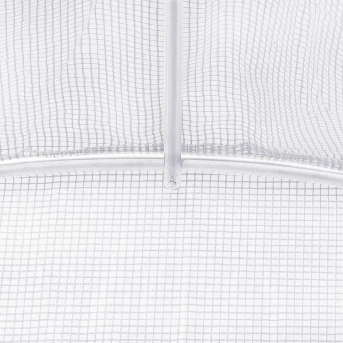 Vidaxl Greenhouse With Steel Frame White 24 M² 6x4x2 M