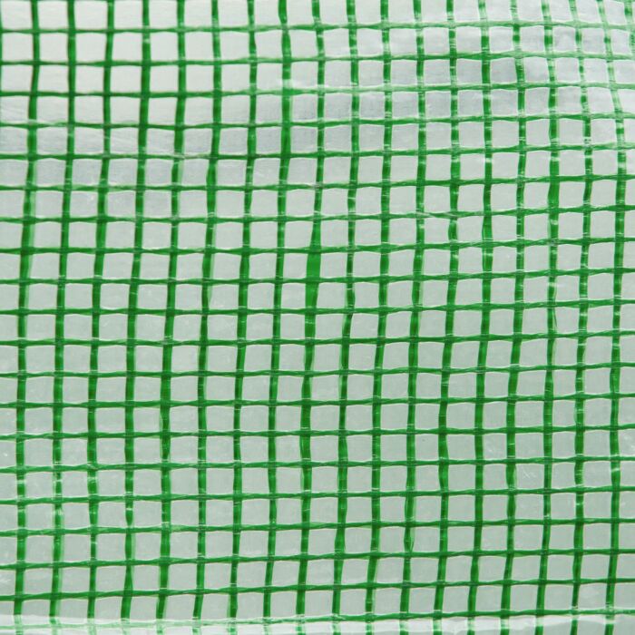 Outsunny 3.5 X 2 X 2 M Polytunnel Greenhouse, Walk In Pollytunnel Tent With Steel Frame, Pe Cover, Roll Up Door And 6 Windows, Green