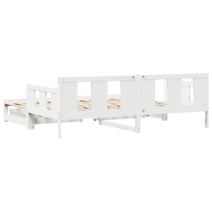 Vidaxl Daybed With Trundle And Drawers Without Mattress White 80x200 Cm