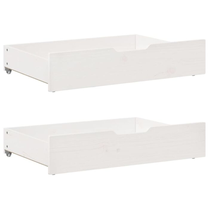 Vidaxl Daybed With Trundle And Drawers Without Mattress White 80x200 Cm