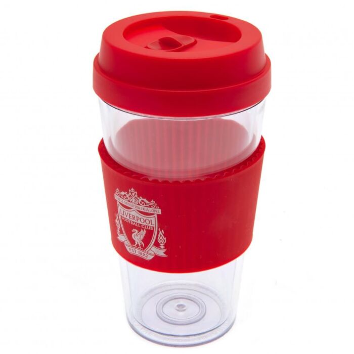 Liverpool Fc Crest Silicone Grip Travel Mug