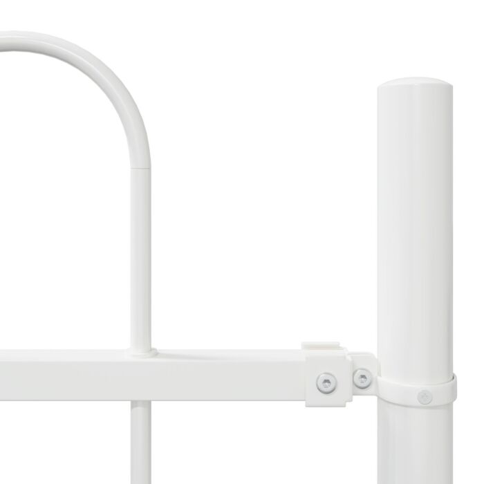 Vidaxl Garden Fence With Hoop Top White 10.2x1 M Steel
