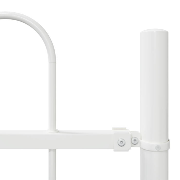 Vidaxl Garden Fence With Hoop Top White 10.2x1 M Steel