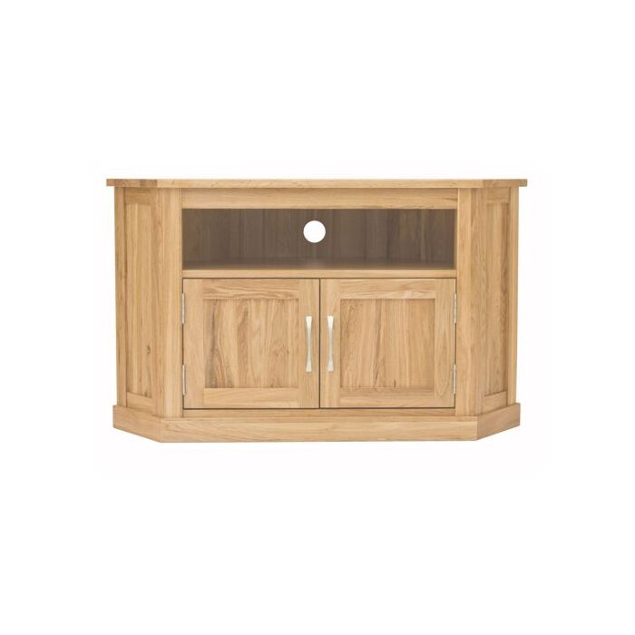Mobel Oak Corner Television Cabinet